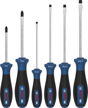 PRO Screwdriver PH/SL Set, 6 pcs