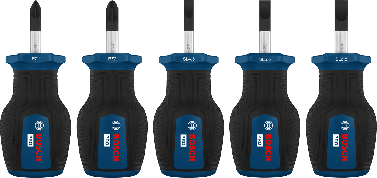 PRO Stubby Screwdriver PZ/SL Set , 5 pcs