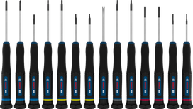 Bosch PRO Precision Screwdriver Set 14 pcs with S2 shafts.