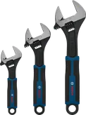 Bosch adjustable wrench set 150, 200, 250 mm.