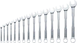 Bosch combination wrench set 6-21 mm, 15 pieces.
