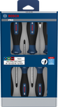 Bosch PRO Screwdriver Set PH/PZ/SL 6 pcs with S2 shafts.