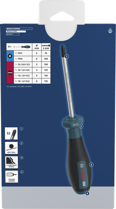 PRO Screwdriver PH/SL Set, 6 pcs