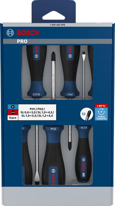 PRO Screwdriver PH/SL Set, 6 pcs