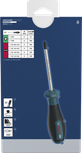Bosch PRO Screwdriver Set PZ/SL 6 pcs with S2 steel shaft.
