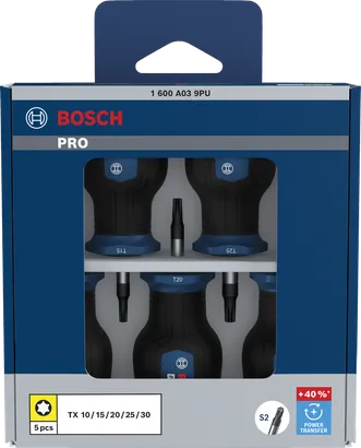 PRO Stubby Screwdrivers Torx Set, 5 pcs