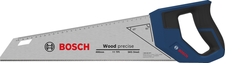 Bosch handsaw 400 mm 11 TPI for precise wood cutting.