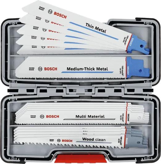 Bosch Variety Reciprocating Saw Blade Set 20 pcs in case.
