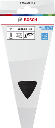 Bosch Sanding Finger pad for detailed sanding.