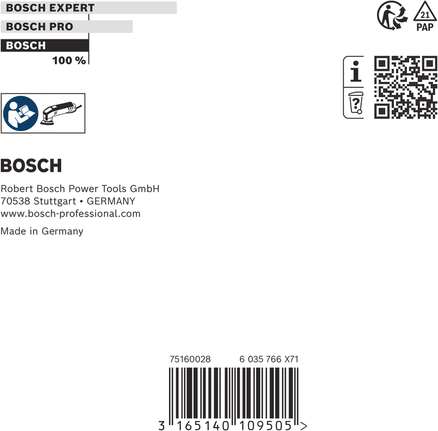 Bosch sanding plate accessory for professional tools.
