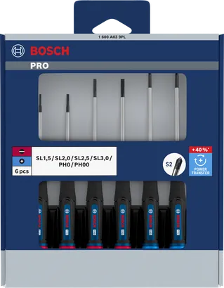 PRO Precision Screwdriver PH/SL Set, 6 pcs