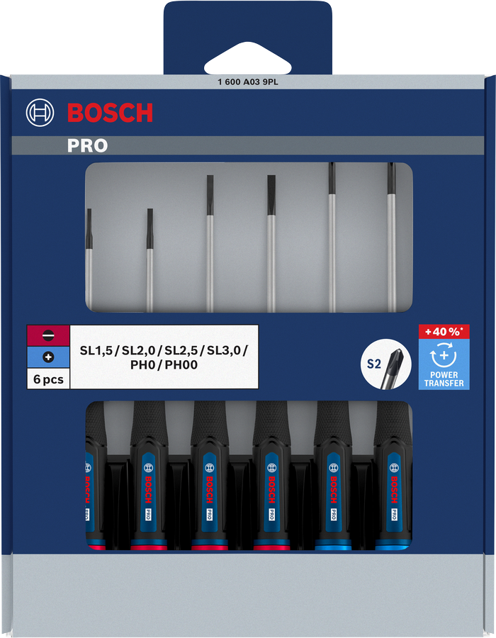 PRO Precision Screwdriver PH/SL Set, 6 pcs