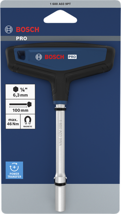 Bosch PRO T-Handle Bit Screwdriver with magnetic 100mm shaft.