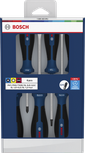 Bosch screwdriver set PH/TX/SL 6 pcs with chrome vanadium shafts.