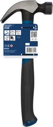 Bosch Claw Hammer 20 oz with curved carbon steel head.