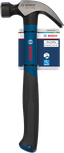 Bosch claw hammer 20 oz curved carbon steel head.