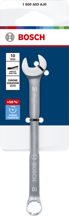 Bosch 10 mm combination wrench chrome vanadium.