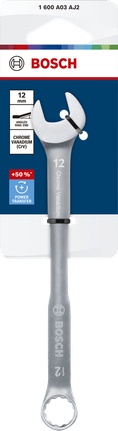 Bosch 12 mm combination wrench chrome vanadium.