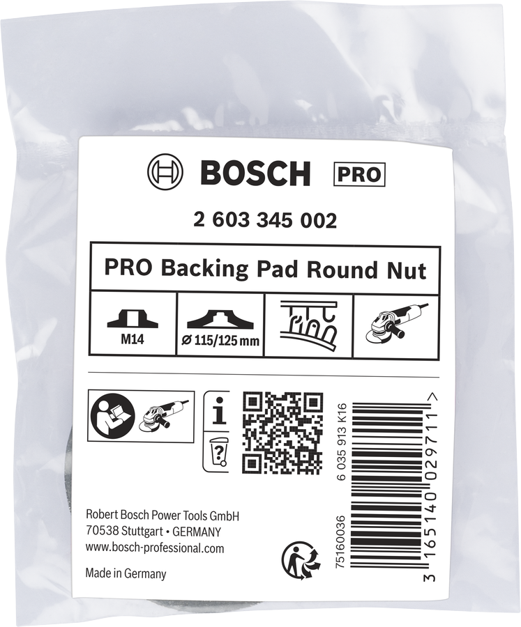 PRO Backing Pad Round Nut
