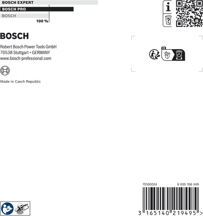 Bosch PRO Sanding Pad soft 125 mm for professional sanding.