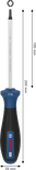 Bosch PRO Screwdriver TX15 with 100 mm blade.