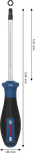 Bosch PRO Screwdriver TX40 x 125 mm with ergonomic handle.