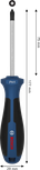 Bosch PH1 x 75 mm screwdriver with ergonomic handle.