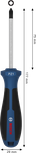 Bosch PZ1 x 75 mm screwdriver with ergonomic handle.
