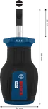 Bosch PRO Stubby Screwdriver SL 1.0 x 5.5 x 25 mm.
