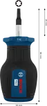 Bosch PRO Stubby Screwdriver TX15 x 25 mm with ergonomic handle.