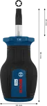 Bosch PRO Stubby Screwdriver TX30 with 25 mm blade.