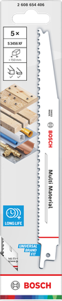 Bosch S3456XF Multi Material saw blades pack, 200 mm.