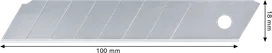Bosch snap-off knife blade 100mm SK5 steel.
