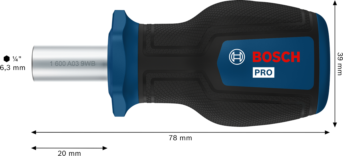 PRO Stubby Bit Screwdriver