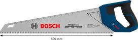 Bosch handsaw 500 mm 7 TPI for fast wood cutting.