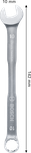 Bosch 10 mm combination wrench chrome vanadium.