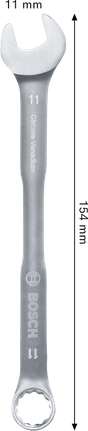 Bosch combination wrench 11 mm chrome vanadium.