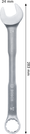 Bosch combination wrench 24 mm chrome vanadium.