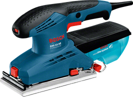 Bosch GSS 23 AE orbital sander with microfilter system.
