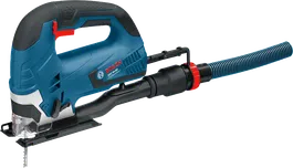 GST 75 BE Bosch GST 90 BE jigsaw with dust extraction attachment.