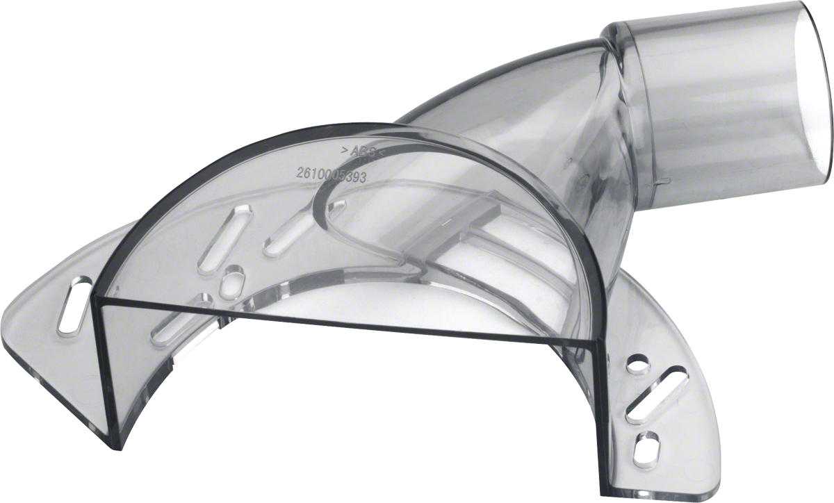 Bosch cutting guide with dust extraction for edges.