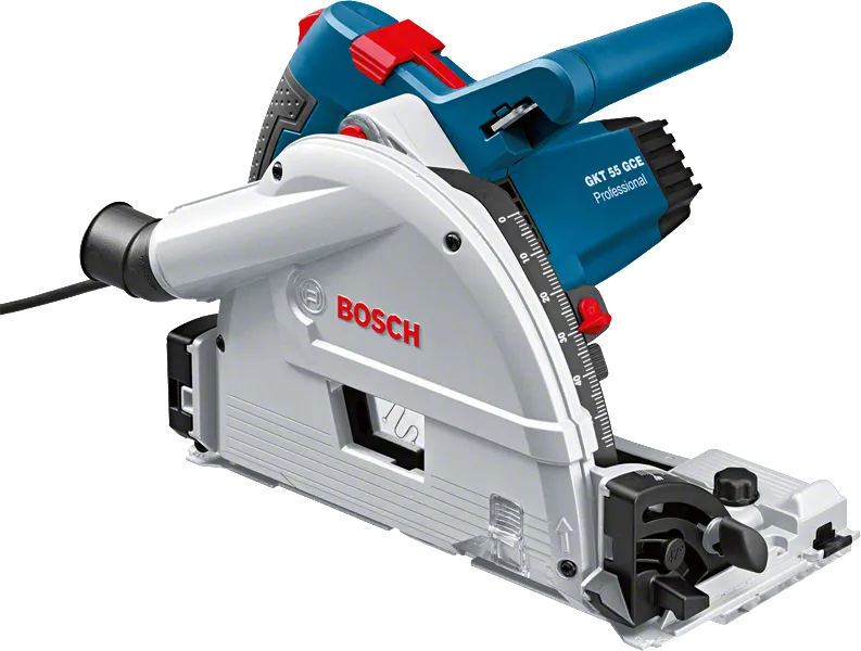 GKT 55 GCE Bosch GKT 55 GCE track circular saw for precise cutting.