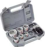 Bosch hole saw kit in plastic carrying case.