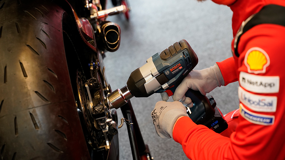 Ducati goes to the races with BITURBO tools Bosch Professional
