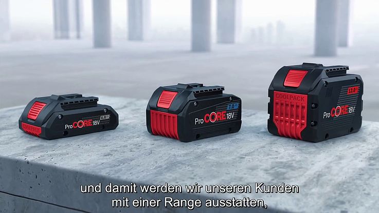 Bosch ProCORE18V Batterie Series Our strongest batteries Bosch Professional