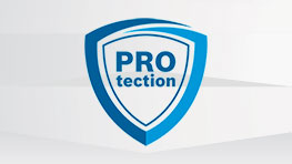 Blue shield logo with the word 'PROtection' in white.