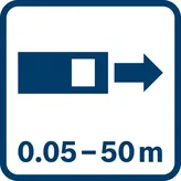 Bosch GLM 50-27 CG laser measure with display screen.