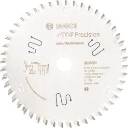 Bosch Top Precision Multi Material circular saw blade 165mm.