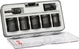 Bosch 7-piece socket set 13-24 mm in case.