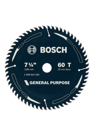 Bosch general purpose circular saw blade 7 1/4 inch 60 teeth.